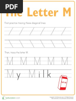 Practice Tracing M Prek