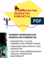 Konsep Keperawatan Kesehatan Komunitas