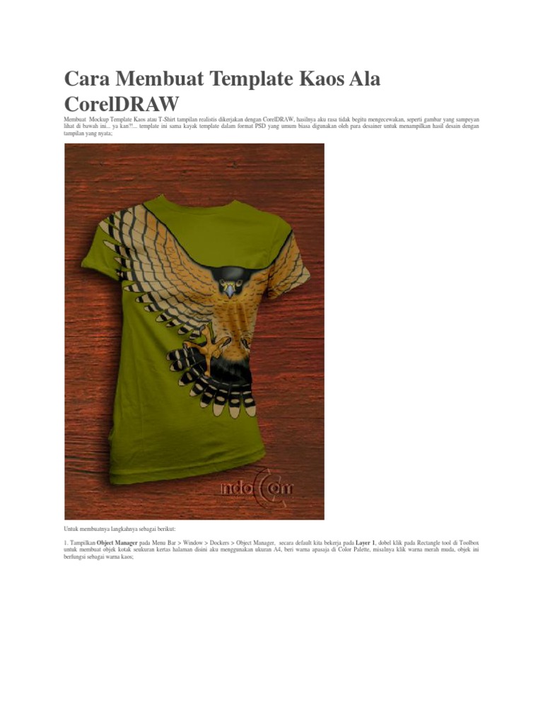 Download Template Kaos Corel Python