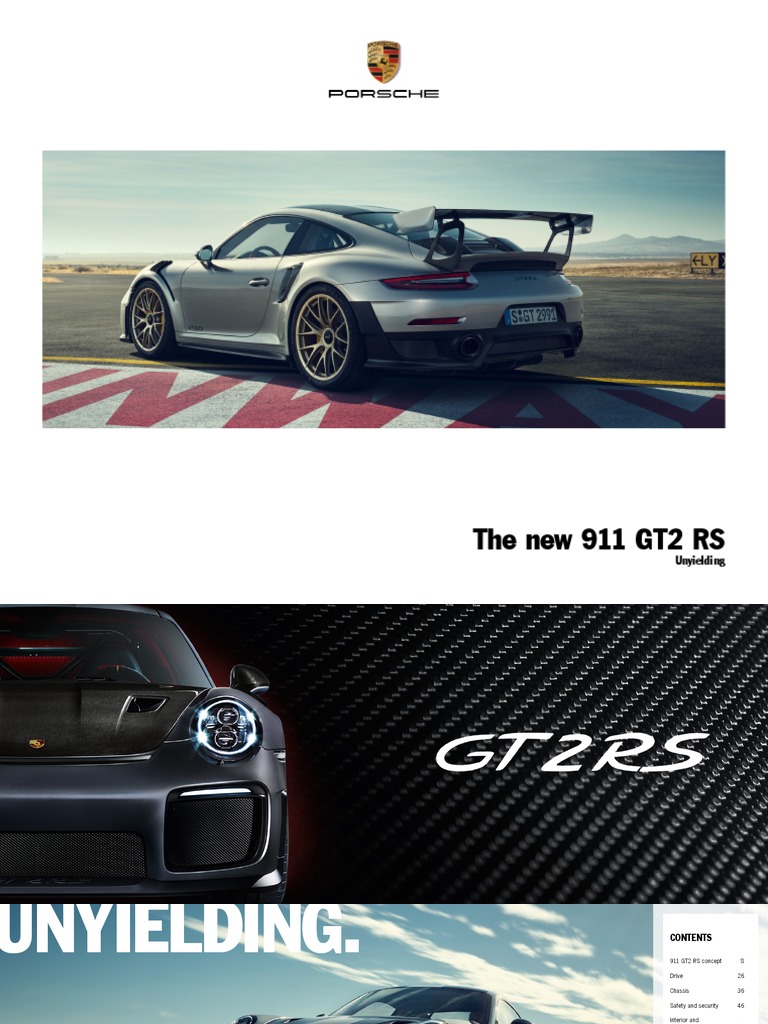 911 GT2 RS - Catalogue | PDF | Turbocharger | Manual Transmission