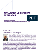 8. Manajemen Logistik Dan Peralatan