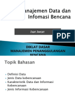 Manajemen Data Dan Informasi Bencana