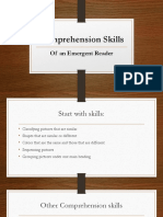 Comprehension Skills