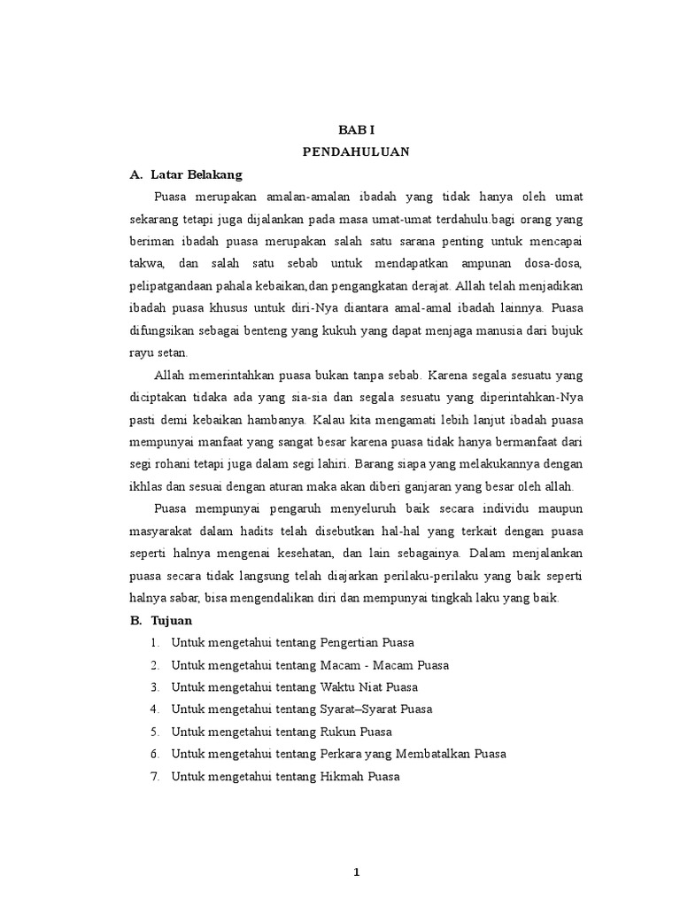 Makalah Puasa Wajib Dan Sunnah