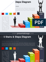 5 Stairs Steps PowerPoint Diagram PGo