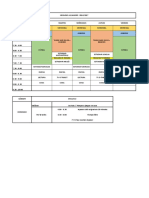 Horario Tardes