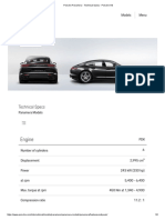 Porsche Panamera - Technical Specs