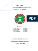 English Iv: Prodi S1 Keperawatan Stikes Pemkab Jombang TAHUN 2015-2016