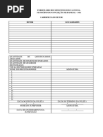 Formulário do Minicenso Educacional - Caderneta