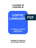 Coptic Language, A Course of Lessons in (Isshak).pdf