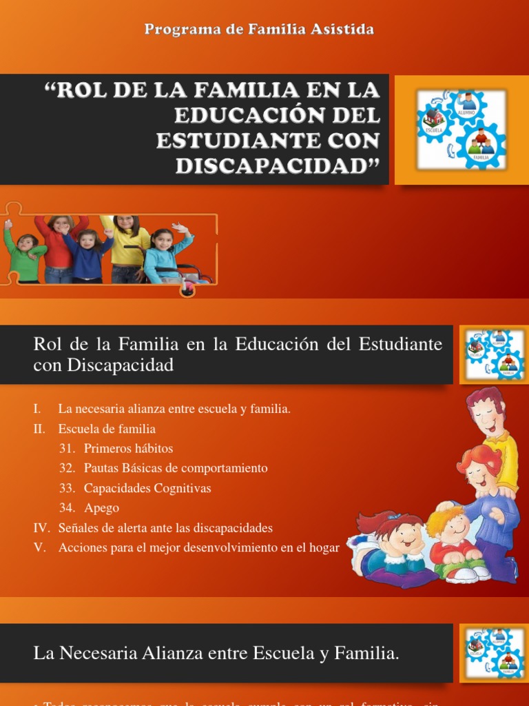Rol de la Familia en la Educación Infantil | PDF | Familia | Teoría de ...