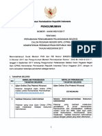 Pengumuman Pelaksanaan Seleksi Penerimaan Cpns Kemenperin PDF