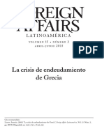 La Crisis De Endeudamiento De Grecia