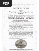 HMV Instruction Booklet 1923