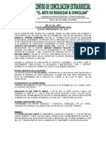 Modelo de Acta de Conciliacion Con Acuerdo Total