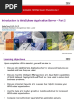 Introduction To Websphere Application Server - Part 2: Ibm and Business Partner Sales Training Only