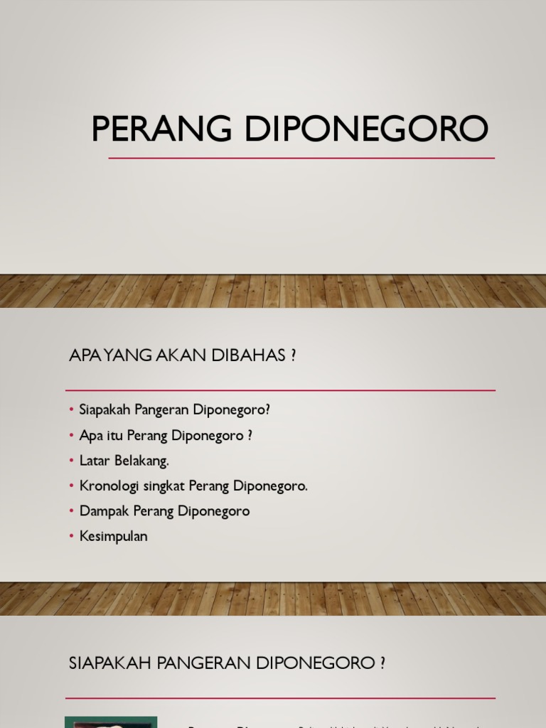 Sejarah Pangeran Diponegoro Pdf - Biografi Pangeran Diponegoro Dalam