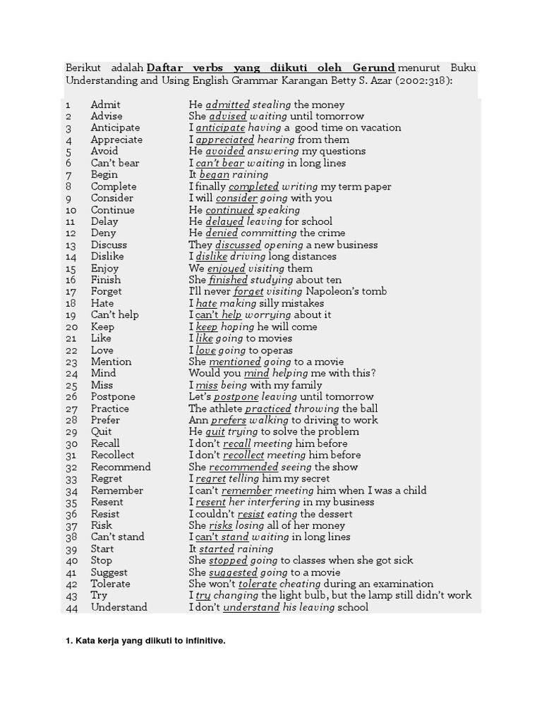 Gerund N Infinitive Onomastics Semantics Free 30 Day Trial