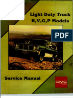 1988 GMC RVGP Light Duty Truck Service Manual PDF