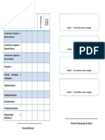 Tarjeta de Calificaciones Mineduc 2015 Primero A Tercer Grado.