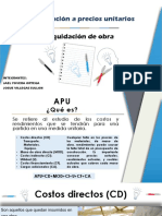 Valorización A Precios Unitarios