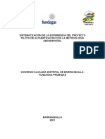 SISTEMATIZACIÓN DE LA EXPERIENCIA DEL PROYECTO PILOTO DE ALFABETIZACIÓN CON LA METODOLOGÍA ABCDESPAÑOL