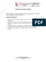 SGSST-03 Objetivos Del Sistema de Gestion de Seguridad y Salud en El Trabajo