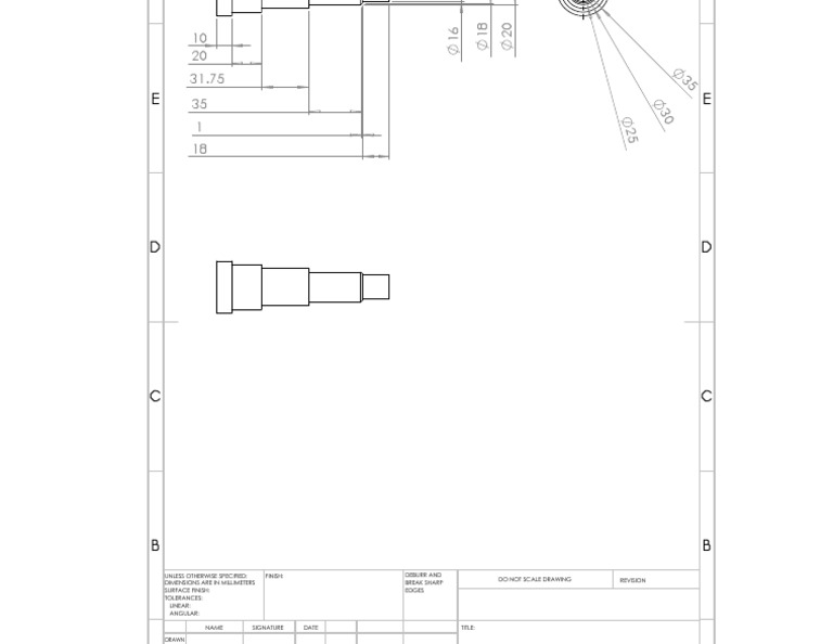 Finish: Edges Do Not Scale Drawing Revision Unless Otherwise Specified ...