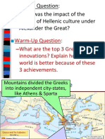 Hellenism Alexander The Great