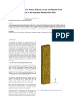 The Influence of The Human Body On Electric and Magnetic Field