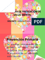 Programa de Prevención de Salud Mental