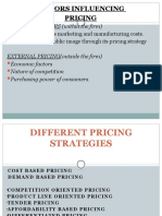 Different Pricing Strategies