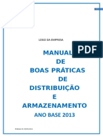 Manual de Boas Práticas de Distribuição e Armazenamento