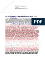 As batalhas que ocorrem na vida daqueles que servem a Deus.rtf