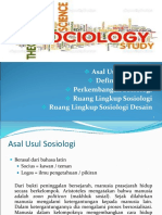 1 TM Definisi Sosiologi Dan Perkembangan Sosiologi Sosiologi Desain1