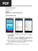L1 - Intro To Android Programming