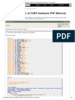 APORTE - Obtener El CURP Mediante PHP (México) - Foros Del Web