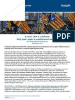 Insight: Crunch Time in Catalonia: Why Spain Needs A Constitutional Overhaul