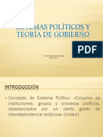 Sistemas Políticos y Teoría de Gobierno