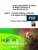 Li+º+úo 5 - Profetas Maiores e Menores