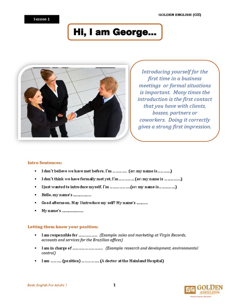 Business English Introductions Guide | PDF | Telephone Number | Bargaining