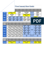 2018-19 Master Schedule Times in Edt - Master Schedule