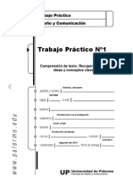 Trabajo Práctico Nº1: Comprensión de Texto. Recuperación de Ideas y Conceptos Clave