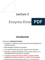 Lecture 2 Enzyme Kinetics