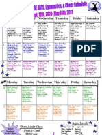 Final 2010 All Classes Schedule