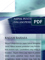 Aspek Penting Dalam Penelitian 