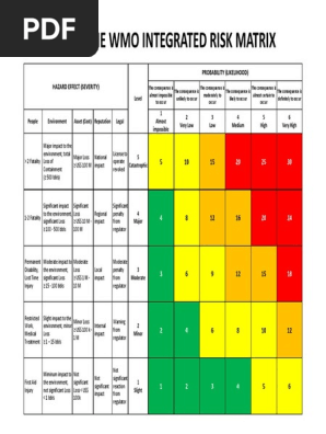 Risk Matrix