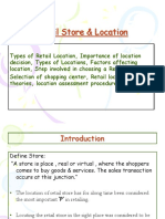 Retail Store & Location