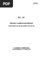 PC-1 Form for Infrastructure Projects | PDF
