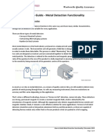 Woolworths Quality Assurance Metal Detection Guide